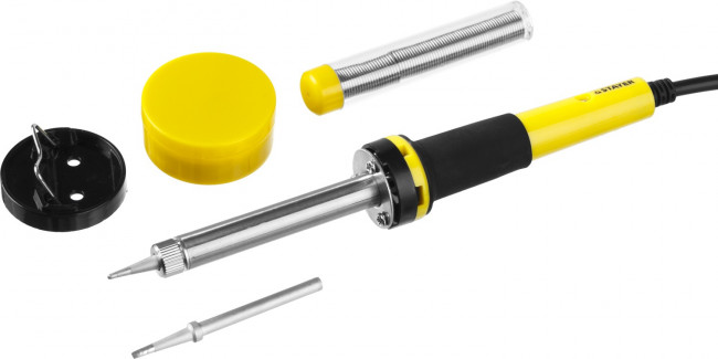 Набор для паяльных работ STAYER "PROFI" PROTerm, 55312-40-H5, паяльник 55300 + подставка + припой + жало сменное + канифоль, 40 Вт,  ( 55312-40-H5 ) Набор для паяльных работ STAYER "PROFI" PROTerm, 55312-40-H5, паяльник 55300 + подставка + припой + жало сменное + канифоль, 40 Вт,  ( 55312-40-H5 )