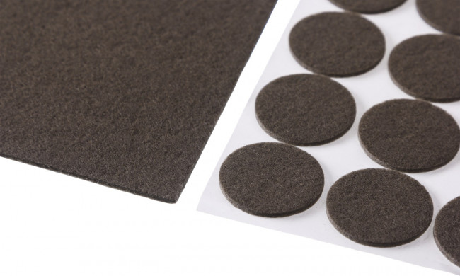 Набор STAYER "COMFORT": Накладки самоклеящиеся на мебельные ножки, 175 шт, коричневые,  ( 40916-H175 )