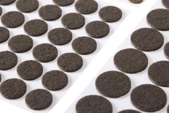 Набор STAYER "COMFORT": Накладки самоклеящиеся на мебельные ножки, 175 шт, коричневые,  ( 40916-H175 )