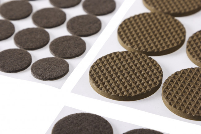 Набор STAYER "COMFORT": Накладки самоклеящиеся на мебельные ножки, 175 шт, коричневые,  ( 40916-H175 )