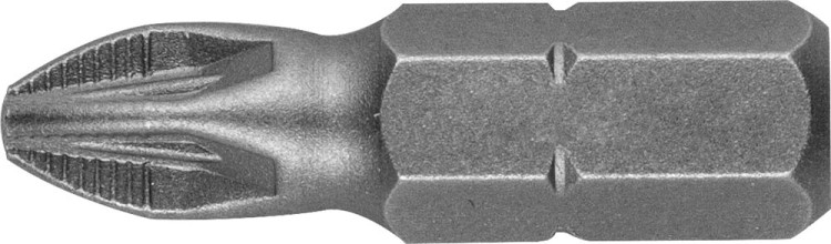 Биты STAYER "PROFI", хвостовик C 1/4", PZ №2, 25мм, 2шт ,  ( 26221-2-25-02 )