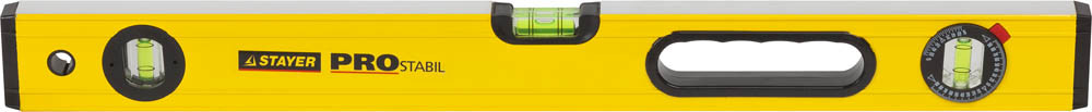 Уровень STAYER "PROFI" PROSTABIL профессион коробчатый, усилен, 2 фрезер поверх, 3 ампулы (1 поворотная), ручки, 60 см ,  ( 3471-060_z01 )
