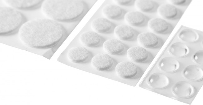 Набор STAYER "COMFORT": Накладки самоклеящиеся на мебельные ножки, 98 шт, белые, ( 40917-H98 ) Набор STAYER "COMFORT": Накладки самоклеящиеся на мебельные ножки, 98 шт, белые, ( 40917-H98 )