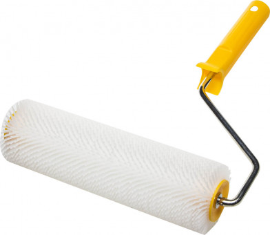 Валик игольчатый STAYER для наливных полов в сборе, пластмассовые иглы, бюгель 8мм, 75х250мм  ,  ( 03951-25 ) Валик игольчатый STAYER для наливных полов в сборе, пластмассовые иглы, бюгель 8мм, 75х250мм  ,  ( 03951-25 )