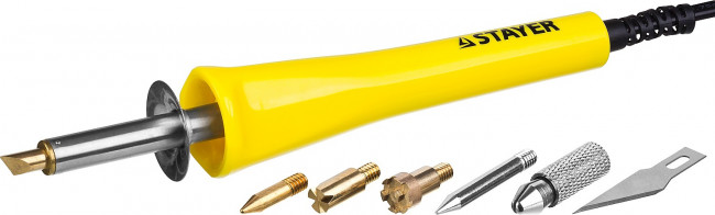 Прибор STAYER "MASTER" для выжигания, пайки, резки с набором насадок, 6шт,  ( 45221 )
