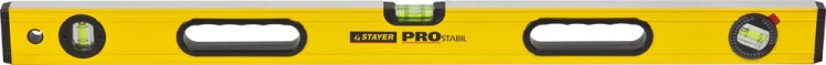 Уровень STAYER "PROFI" PROSTABIL профессион коробчатый, усилен, 2 фрезер поверхн, 3 ампулы (1 поворотная), ручки, 80 см,  ( 3471-080_z01 )