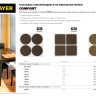 Накладки STAYER "COMFORT" на мебельные ножки, самоклеящиеся, фетровые, коричневые, квадратные - 25*25 мм, 4 шт,  ( 40912-25 )
