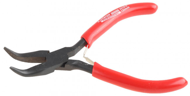Тонкогубцы STAYER "MASTER" "MINI" изогнутые, 120мм,  ( 2218-3 ) Тонкогубцы STAYER "MASTER" "MINI" изогнутые, 120мм,  ( 2218-3 )