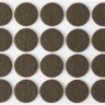 Накладки STAYER "COMFORT" на мебельные ножки, самоклеящиеся, фетровые, коричневые, круглые - диаметр 22 мм, 20 шт,  ( 40910-22 )