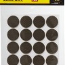 Накладки STAYER "COMFORT" на мебельные ножки, самоклеящиеся, фетровые, коричневые, круглые - диаметр 22 мм, 20 шт,  ( 40910-22 )