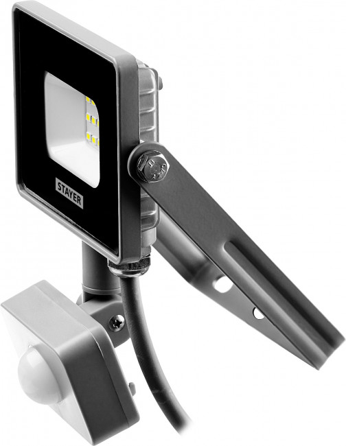 Прожектор LEDPro светодиодный, STAYER Profi 57133-10, датчик движения, 10Вт,  ( 57133-10 )
