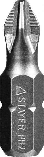 Биты STAYER "PROFESSIONAL" ProFix Phillips, тип хвостовика C 1/4", № 2, L=25мм, 10шт,  ( 26201-2-25-10_z01 ) Биты STAYER "PROFESSIONAL" ProFix Phillips, тип хвостовика C 1/4", № 2, L=25мм, 10шт,  ( 26201-2-25-10_z01 )