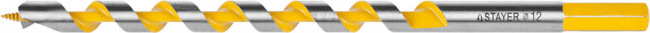 Сверло по дереву "Spiral", спираль Левиса, HEX хвостовик, STAYER Professional 29475-235-12, d=12х235мм,  ( 29475-235-12 ) Сверло по дереву "Spiral", спираль Левиса, HEX хвостовик, STAYER Professional 29475-235-12, d=12х235мм,  ( 29475-235-12 )