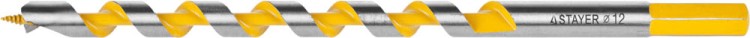Сверло по дереву "Spiral", спираль Левиса, HEX хвостовик, STAYER Professional 29475-235-12, d=12х235мм,  ( 29475-235-12 )