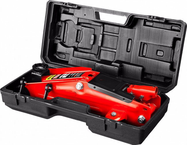 Домкрат гидравлический подкатной "RED FORCE", 2т, 130-350мм, в кейсе, STAYER 43153-2-K,  ( 43153-2-K ) Домкрат гидравлический подкатной "RED FORCE", 2т, 130-350мм, в кейсе, STAYER 43153-2-K,  ( 43153-2-K )
