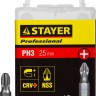 Биты STAYER "PROFESSIONAL" ProFix Phillips, тип хвостовика C 1/4", № 3, L=25мм, 10шт,  ( 26201-3-25-10_z01 )