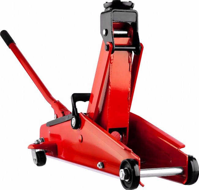 Домкрат гидравлический подкатной "RED FORCE", 3т, 135-400мм, STAYER 43154-3,  ( 43154-3 )