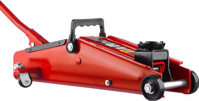 Домкрат гидравлический подкатной "RED FORCE", 3т, 135-400мм, STAYER 43154-3,  ( 43154-3 )