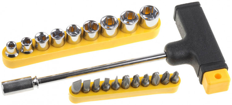 Набор: Отвертка Т-образная Maxfix с битами и торцовыми головками, 22-в-1, STAYER 2540-H20, 22 предмета,  ( 2540-H20 ) Набор: Отвертка Т-образная Maxfix с битами и торцовыми головками, 22-в-1, STAYER 2540-H20, 22 предмета,  ( 2540-H20 )