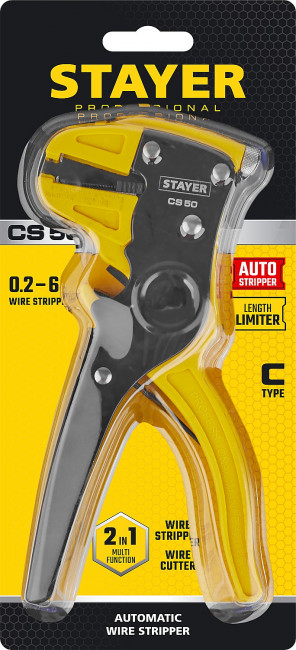 CS-50 стриппер автоматический, 0.2 - 6 мм2, STAYER Professional ( 22636_z01 ) CS-50 стриппер автоматический, 0.2 - 6 мм2, STAYER Professional ( 22636_z01 )