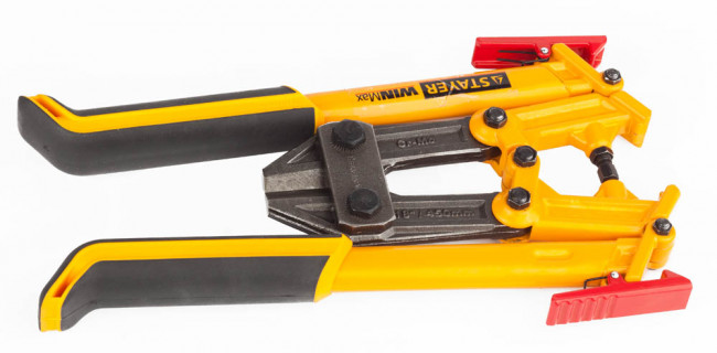 Болторез STAYER "MASTER", складная конструкция, губки из Cr-Mo стали, двухкомп рукоятка, сталь HRC 42 до d= 6мм, 450мм,  ( 2331-045 )