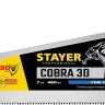 Ножовка универсальная (пила) "Cobra 3D" 450мм, 7TPI, 3D зуб, точн.рез вдоль и поперек волокон, для средних заготовок из всех видов материалов, STAYER ( 1512-45_z01 )