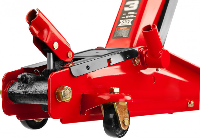 Домкрат гидравлический подкатной "RED FORCE", для внедорожников, 3т, 155-545мм, STAYER 43157-3,  ( 43157-3 ) Домкрат гидравлический подкатной "RED FORCE", для внедорожников, 3т, 155-545мм, STAYER 43157-3,  ( 43157-3 )