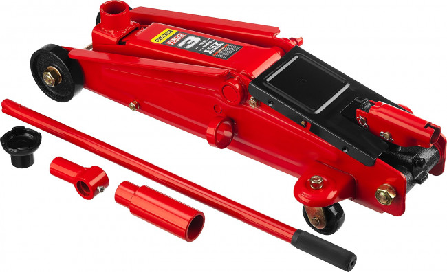 Домкрат гидравлический подкатной "RED FORCE", для внедорожников, 3т, 155-545мм, STAYER 43157-3,  ( 43157-3 ) Домкрат гидравлический подкатной "RED FORCE", для внедорожников, 3т, 155-545мм, STAYER 43157-3,  ( 43157-3 )