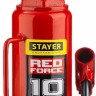 Домкрат гидравлический бутылочный "RED FORCE", 10т, 230-460 мм, STAYER 43160-10,  ( 43160-10_z01 )