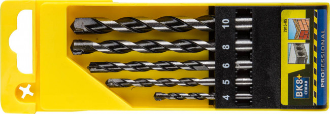 Набор STAYER "PROFESSIONAL": Свёрла по бетону, ударные 4, 5, 6, 8, 10мм, 5шт,  ( 2915-H5 ) Набор STAYER "PROFESSIONAL": Свёрла по бетону, ударные 4, 5, 6, 8, 10мм, 5шт,  ( 2915-H5 )