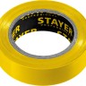 STAYER Protect-10 Изолента ПВХ, не поддерживает горение, 10м (0,13х15 мм), желтая, 12291-Y