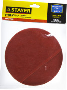 Полировальная насадка STAYER "MASTER" из фетра на липучке d=180мм,  ( 35930-180 )