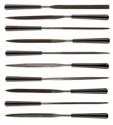 Набор STAYER "MASTER" Надфили с пластмассовой ручкой, 100мм, 10шт  ,  ( 16011-H10_z01 )