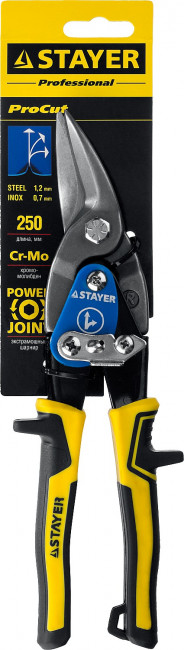 STAYER Ножницы по металлу HERCULES, правые, Cr-Mo, 250 мм, серия Professional,  ( 2320 )