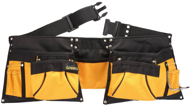 Пояс STAYER для инструментов, нейлоновый, 12 карманов,  ( 38610 )