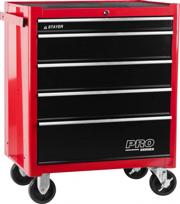 Тележка инструментальная STAYER "EXPERT", 5 ящиков, 688х458х885мм  ,  ( 38907-5 )