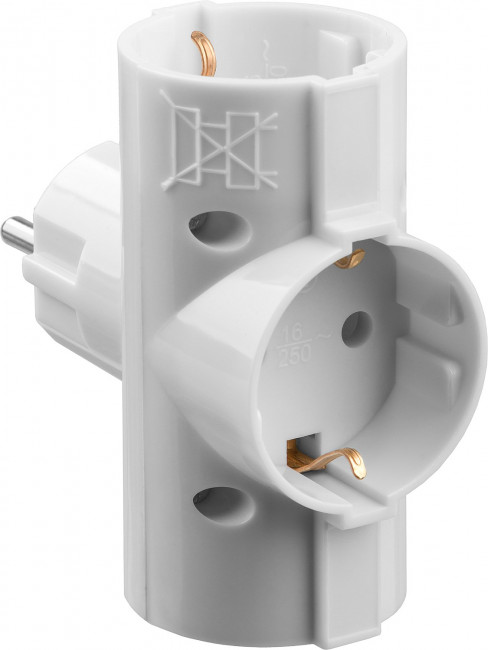 Разветвитель электрический MAXElectro, STAYER 55093-3, 3 гнезда, 16А/220В,  ( 55093-3 ) Разветвитель электрический MAXElectro, STAYER 55093-3, 3 гнезда, 16А/220В,  ( 55093-3 )