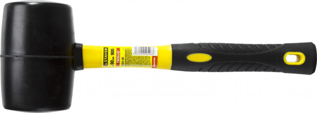 Киянка STAYER "PROFESSIONAL" резиновая ЧЕРНАЯ, с фиберглассовой ручкой, 900г,  ( 2054-90 ) Киянка STAYER "PROFESSIONAL" резиновая ЧЕРНАЯ, с фиберглассовой ручкой, 900г,  ( 2054-90 )