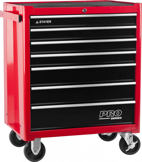 Тележка инструментальная STAYER "EXPERT", 7 ящиков, 688х458х885мм  ,  ( 38907-7 )