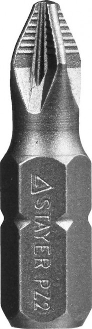 Биты STAYER "PROFESSIONAL" ProFix Pozidriv, тип хвостовика C 1/4", № 2, L=25мм, 10шт,  ( 26221-2-25-10_z01 ) Биты STAYER "PROFESSIONAL" ProFix Pozidriv, тип хвостовика C 1/4", № 2, L=25мм, 10шт,  ( 26221-2-25-10_z01 )