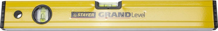 Уровень STAYER "PROFI", "GRAND" коробчатый особо усиленный, фрезерован базовая поверхность, 2 противоудар ампулы, 40см ,  ( 3463-040_z02 )