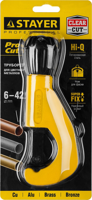 Труборез ProCut для медных труб диаметром 6-42 мм, STAYER Professional,  ( 2342-42 ) Труборез ProCut для медных труб диаметром 6-42 мм, STAYER Professional,  ( 2342-42 )