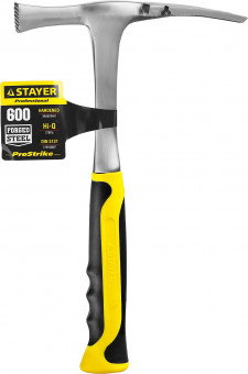 Молоток-кирочка КАМЕНЩИКА STRIKE 600г цельнометаллический, STAYER Professional 20165,  ( 20165 ) Молоток-кирочка КАМЕНЩИКА STRIKE 600г цельнометаллический, STAYER Professional 20165,  ( 20165 )