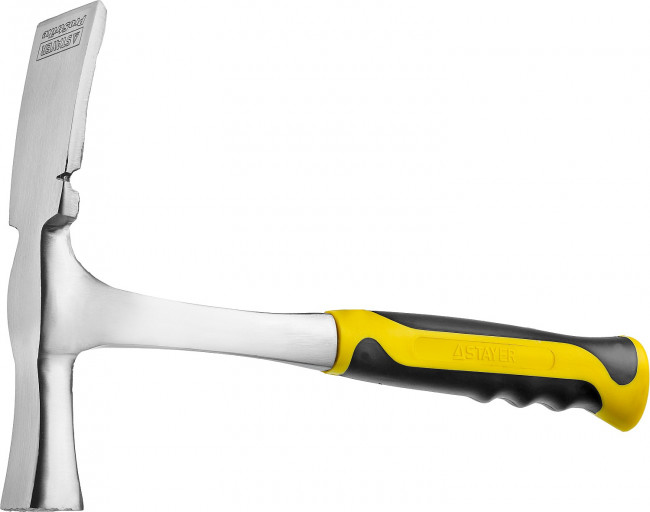 Молоток-кирочка КАМЕНЩИКА STRIKE 600г цельнометаллический, STAYER Professional 20165,  ( 20165 ) Молоток-кирочка КАМЕНЩИКА STRIKE 600г цельнометаллический, STAYER Professional 20165,  ( 20165 )