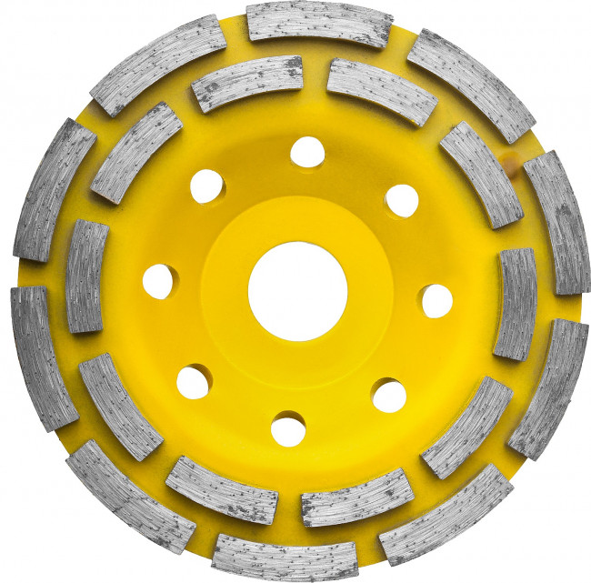 Чашка STAYER "PROFESSIONAL" алмазная сегментная двухрядная, высота 22,2мм, 125мм  ,  ( 33381-125 ) Чашка STAYER "PROFESSIONAL" алмазная сегментная двухрядная, высота 22,2мм, 125мм  ,  ( 33381-125 )