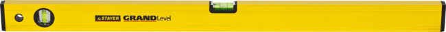 Уровень STAYER "PROFI", "GRAND" коробчатый особо усиленный, фрезерован базовая поверхность, 2 противоудар ампулы, 80см ,  ( 3463-080_z02 )