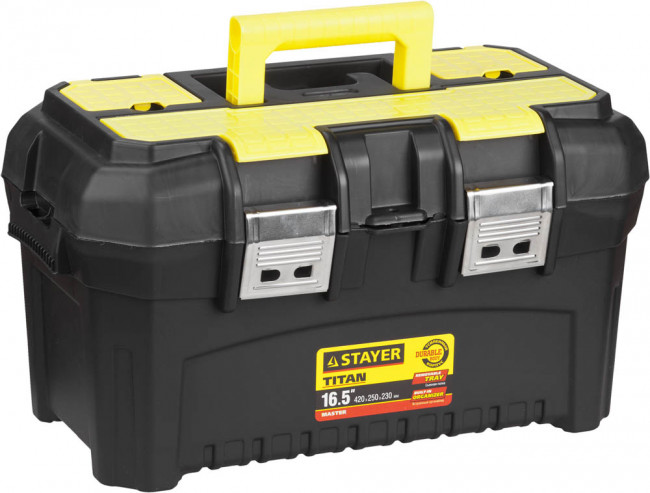 Ящик для инструмента "TITAN-16" пластиковый, STAYER,  ( 38016-16 ) Ящик для инструмента "TITAN-16" пластиковый, STAYER,  ( 38016-16 )