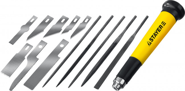 Набор STAYER Нож “MASTER” для точных работ в комплекте с лезвиями различной формы и надфилями, в чехле,38 предметов, ( 09145-H38 ) Набор STAYER Нож “MASTER” для точных работ в комплекте с лезвиями различной формы и надфилями, в чехле,38 предметов, ( 09145-H38 )