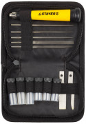Набор STAYER Нож “MASTER” для точных работ в комплекте с лезвиями различной формы и надфилями, в чехле,38 предметов, ( 09145-H38 ) Набор STAYER Нож “MASTER” для точных работ в комплекте с лезвиями различной формы и надфилями, в чехле,38 предметов, ( 09145-H38 )