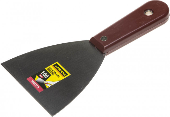 Шпатель STAYER "MASTER" c пластмассовой ручкой, 100мм ,  ( 1003-100 )